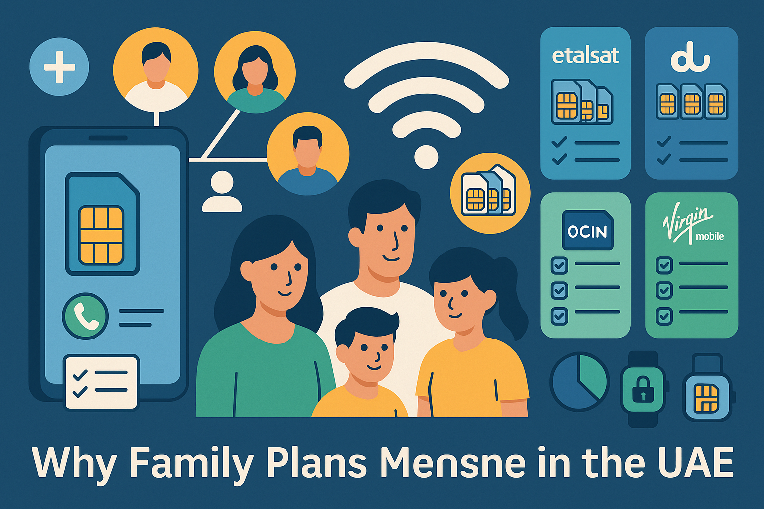 Family sharing mobile connectivity